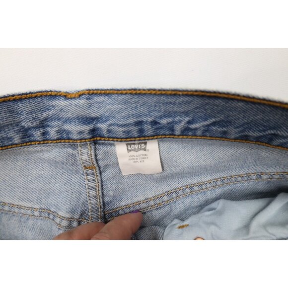 Vintage Y2K 2000 Levis 501xx Mens 33x32 Distressed Button Fly Original Fit Jeans - Picture 13 of 16